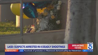LASD: Suspects arrested in connection with 4 deadly shootings in southeast L.A. County