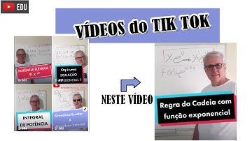 GRINGS - REGRA DA CADEIA COM FUNÇÃO EXPONENCIAL