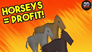 Horseys = Profit! (Oldschool Runescape) Money Making!