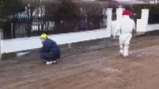農業用水に汚染水３４０トン Radioactive water dumped into farm-use river