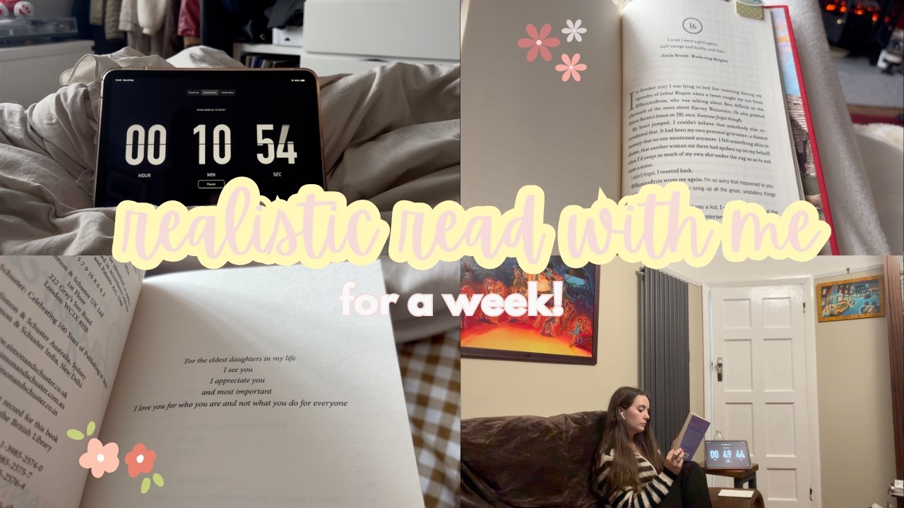 realistic read with me for the week ✮⋆˙