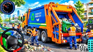 Simulator Truk Sampah Realistis 2026! Game Truk Sampah Jalanan Kota; Gameplay Android screenshot 1