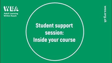 Student Support Session: Inside Your course