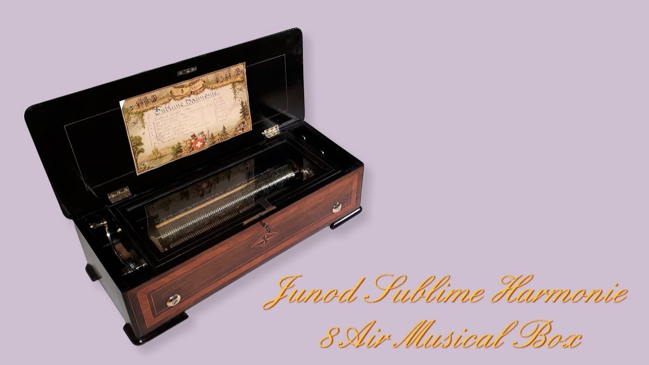 Antique Junod Sublime Harmonie Music Box C. 1880 - YouTube