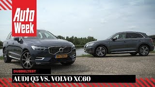 Audi Q5 vs. Volvo XC60 - AutoWeek dubbeltest - English subtitles