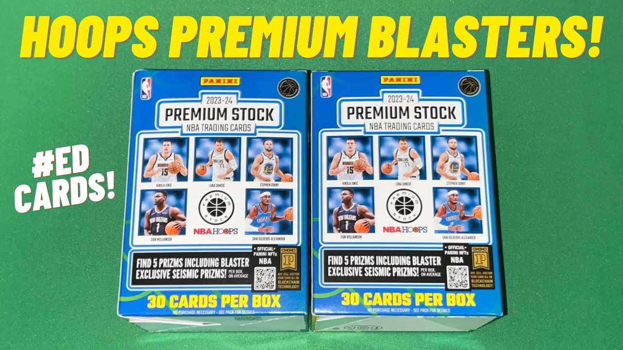 2023-24 Panini Hoops Premium Stock Basketball Blaster Box Opening 