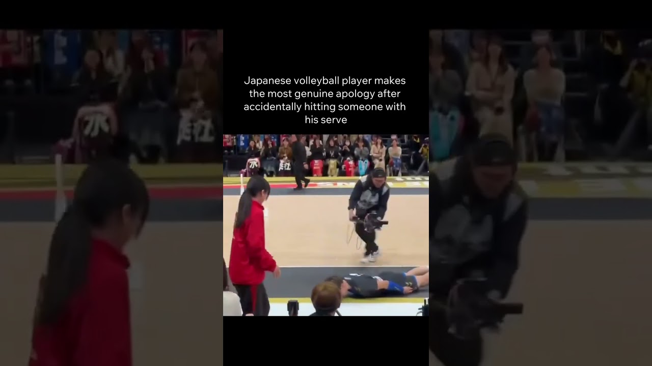Japanese volleyball player apologizes after accident #shorts #alternative #music #rockmusic