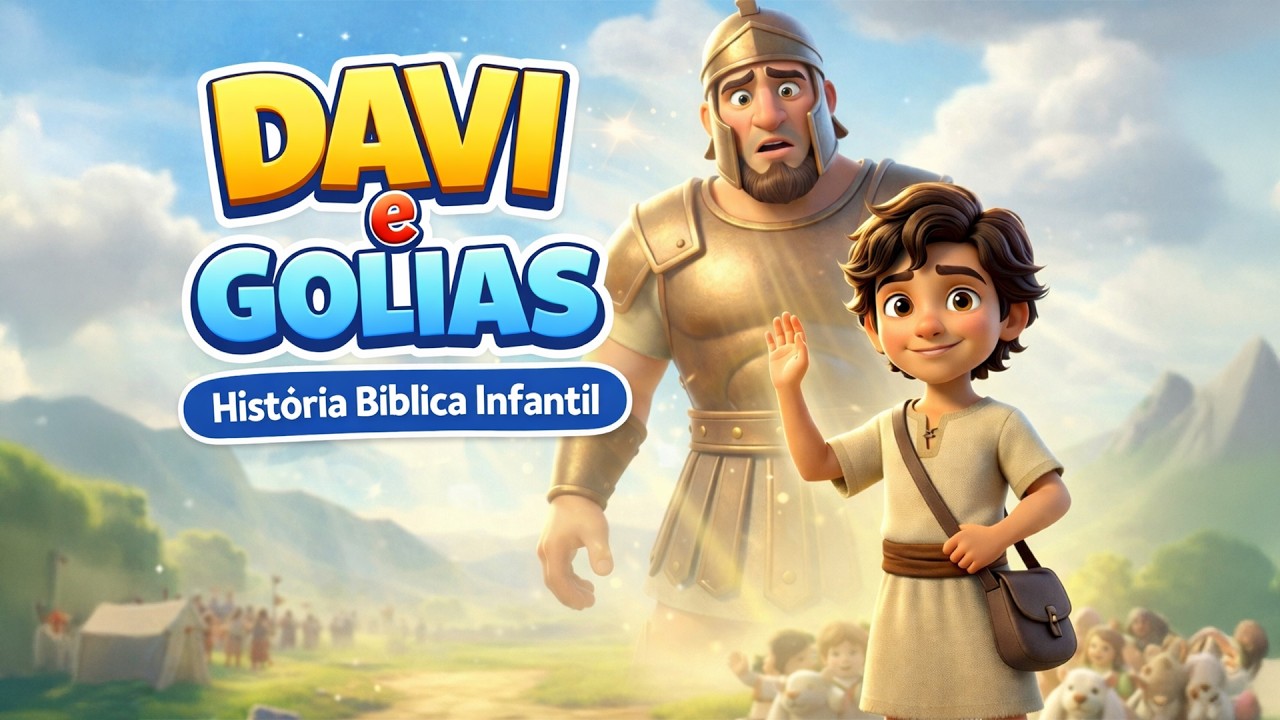 Davi e Golias | História Infantil da Bíblia (Narrado para Crianças)