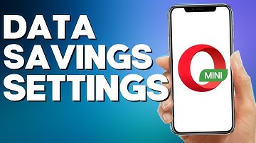 How to Find Data Savings Settings on Opera Mini Browser App