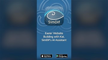 Create Websites with AI Assistant "Kai" in SimDif
