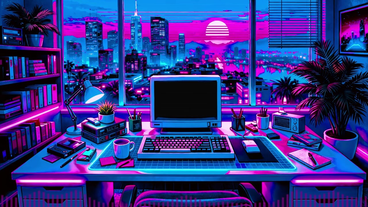 C M D  \\  cassette synthwave to focus and work