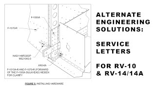 Van's Engineering Solutions Service Letters for RV-10 and RV-14/14A