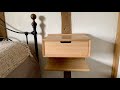 English Chestnut  - Floating Bedside Table - Nightstands