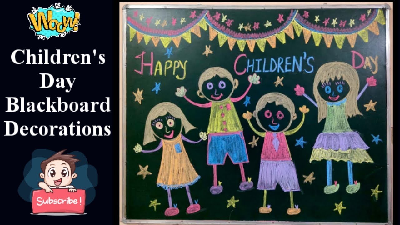 Children's day Blackboard decoration / Blackboard decoration/Blackboard