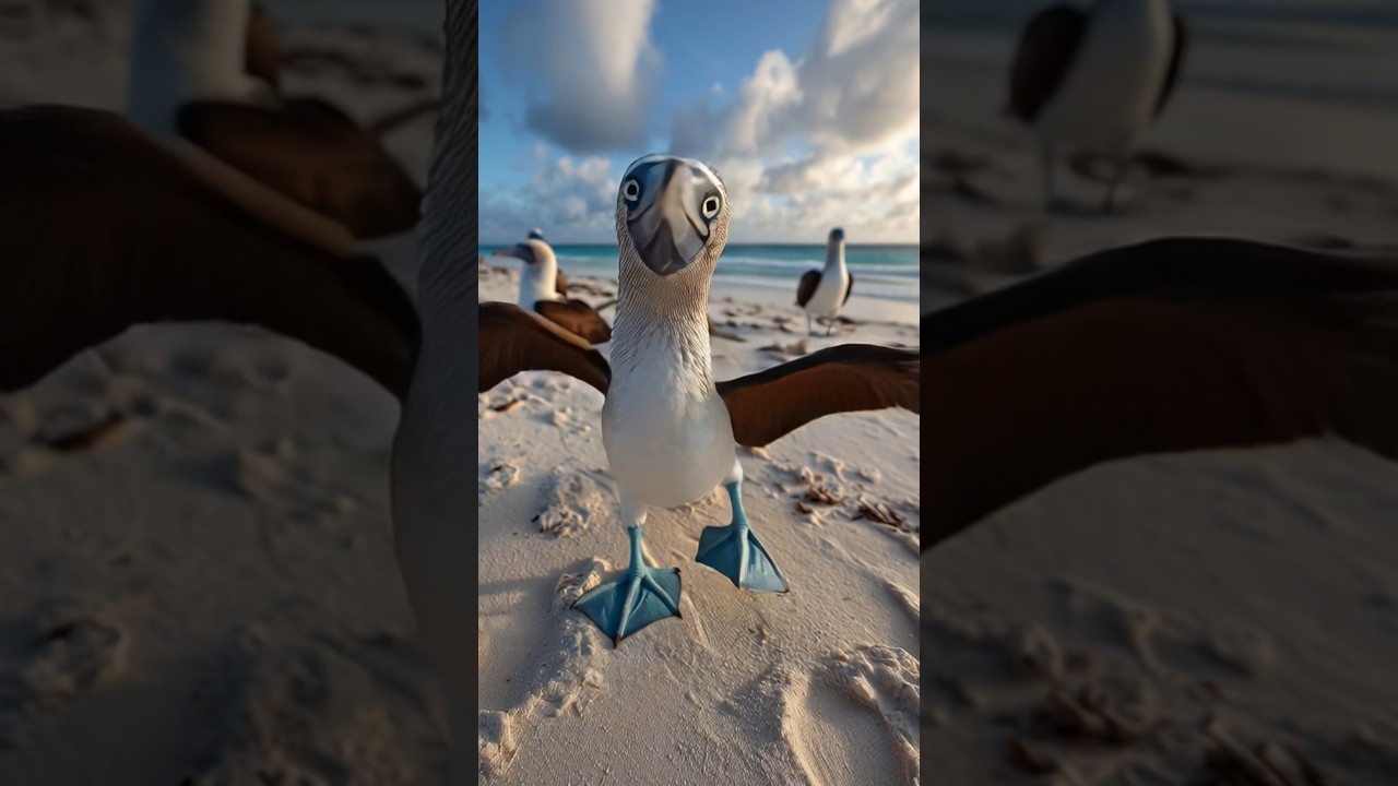 AI Generate Beach Little Bird | 