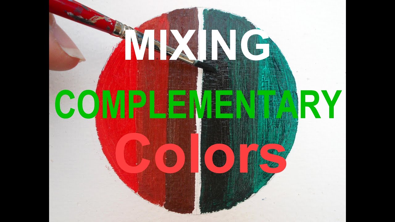 Oil Painting for Beginners: Mix Complementary Colors Red and Green ...