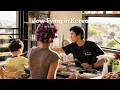 Slow Living in Korea 🇰🇷 | Cozy Sourdough Baking, Family Dinner &amp; Heatless Hair Rollers