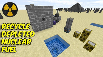 How to RECYCLE DEPLETED NUCLEAR FUEL in HBMs mod || Using Spent Fuel Pool Drums in Minecraft
