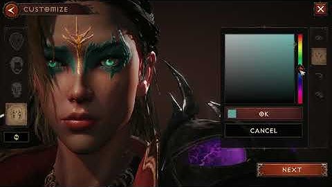 Diablo Immortal Beautiful Character Creation Wizard