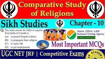 Sikh Religion MCQs | Comparative Study of Religions | UGC NET JRF | Religious Studies | Chapter-10