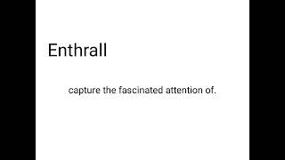 Enthrall definition