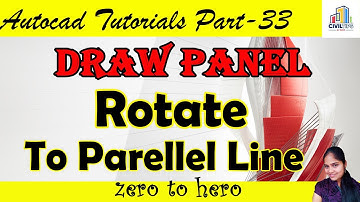 (தமிழ்)Tamil-Rotate Object to Parallel to Line in Autocad