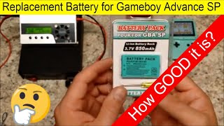 Aftermarket replacement Battery for Gameboy Advance SP how GOOD they are? let see it