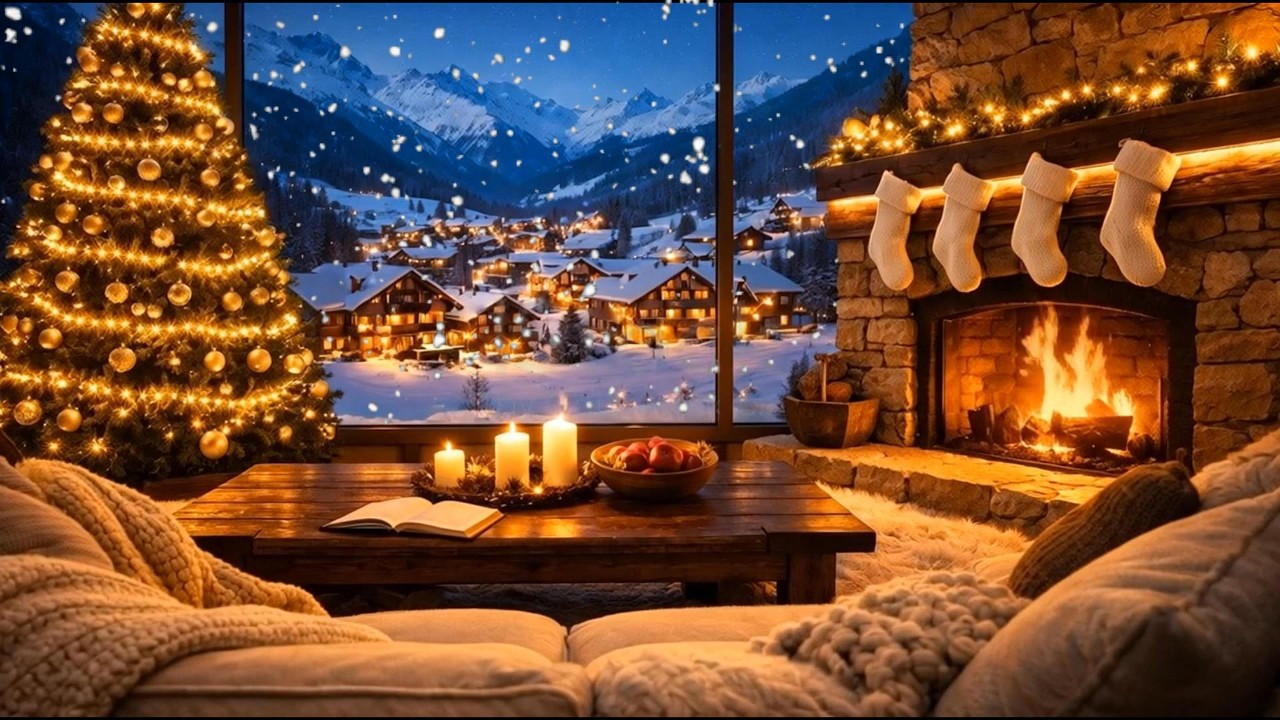 🎹🤍 Elegant White Room & Snowfall | Soft Winter Piano Lounge | Relax, Focus, Deep Peace