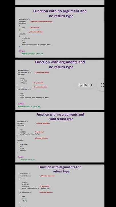 Function Prototypes in C - YouTube