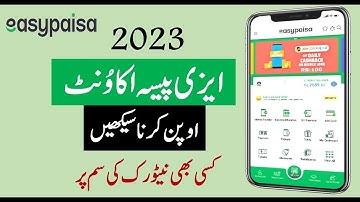 Easypaisa Account banane ka tarika ||  How to create easypaisa account 2023 #easypaisa