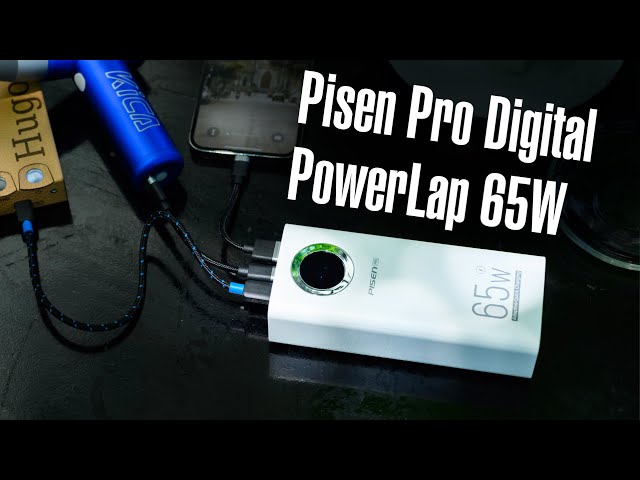 Trên tay pin đi động 30.000 mAh Pisen Pro Digital PowerLap 65W