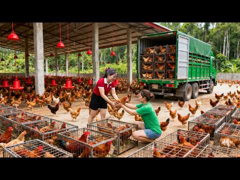 Harvest Many Chickens On The Farm To Sell To Thoa Bushcraft | Peaceful Farm Life | Harvest Farm Life