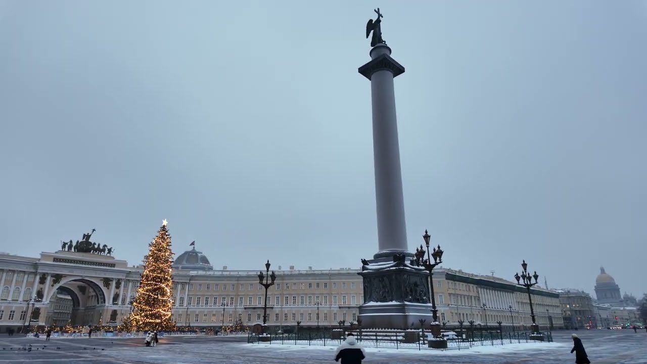 Europe’s Largest Imperial Square? | World’s Tallest Granite Column 🇷🇺 | Winter Palace Square