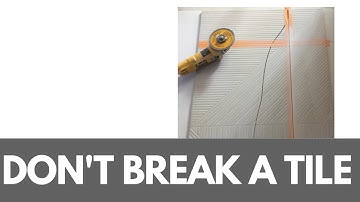 Hoe je GROTE tegels snijdt zonder ze te breken.