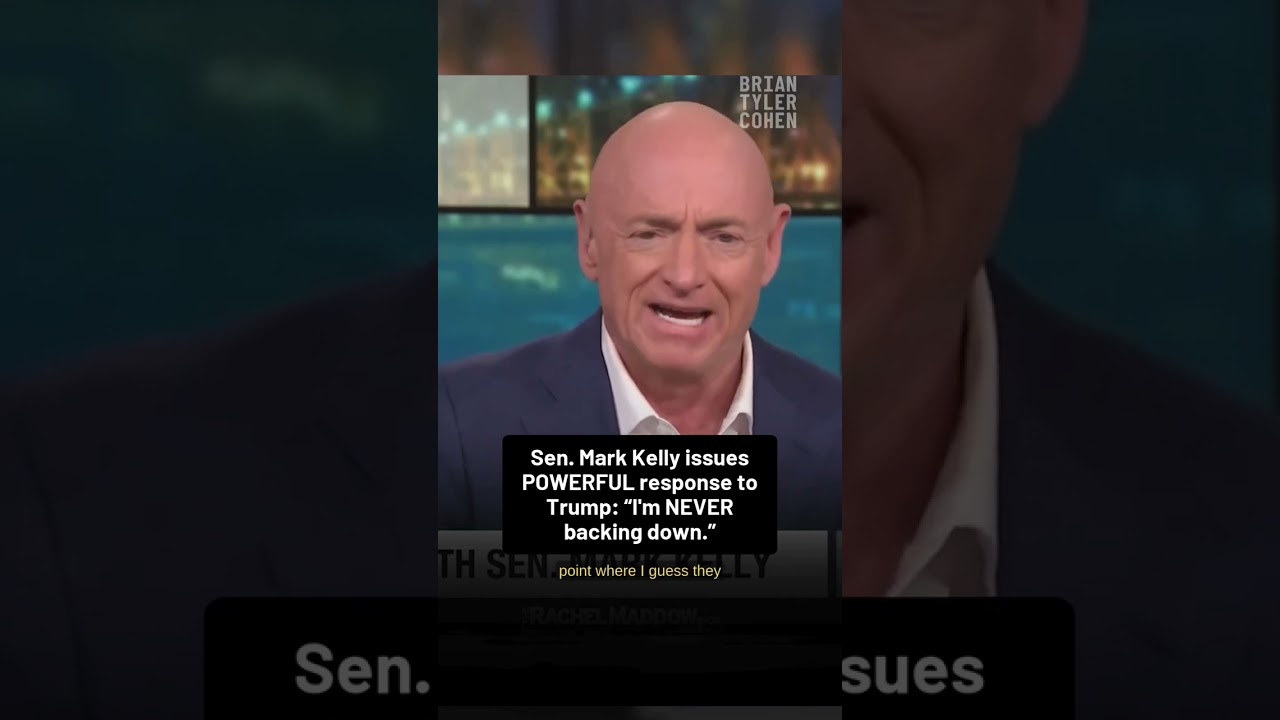 Sen. Mark Kelly issues POWERFUL response to Trump: "I'm NEVER backing down."