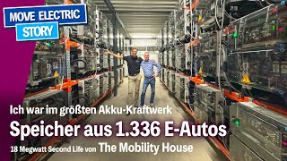 Riesiger Akkuspeicher aus fast 1.400 Elektroauto-Batterien - das Konzept von The Mobility House