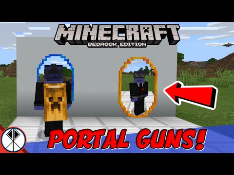 Minecraft PORTAL GUN Addon (MCPE/Win10 Bedrock)