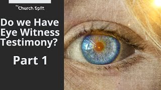 Do We Have Eye Witness Testimony - Part 1 (Audio)