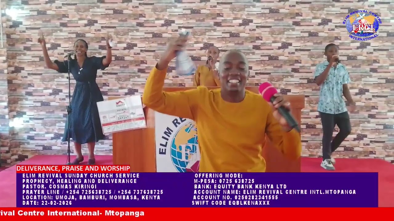 Elim Revival Church Service 22-02-2026 Prophecy, Healing and Deliverance with Pst. Cosmas Kiringi