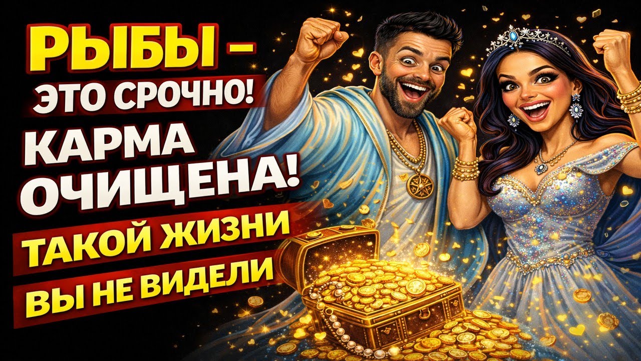 РЫБЫ, ЭТО БОМБА СУДЬБЫ. Сбывается О ЧЕМ ВЫ МЕЧТАЛИ - КОНЕЦ БЕДНОСТИ ЖИЗНЬ В ШОКОЛАДЕ