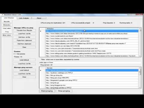 Backlink Falcon software bundle - full tutorial PART2 Backlink Falcon