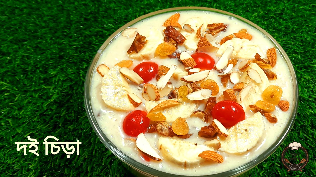 🥣ইফ্তার ও সেহরির জন্য পুষ্টিকর দই-চিড়া রেসিপি | Premium Fruit Doi Chira|  Creamy, & Delicious