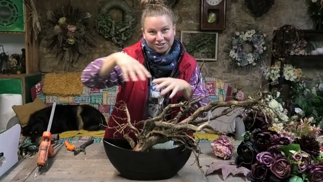 Pokazuje jak zrobić piękną kompozycję na pomnik.