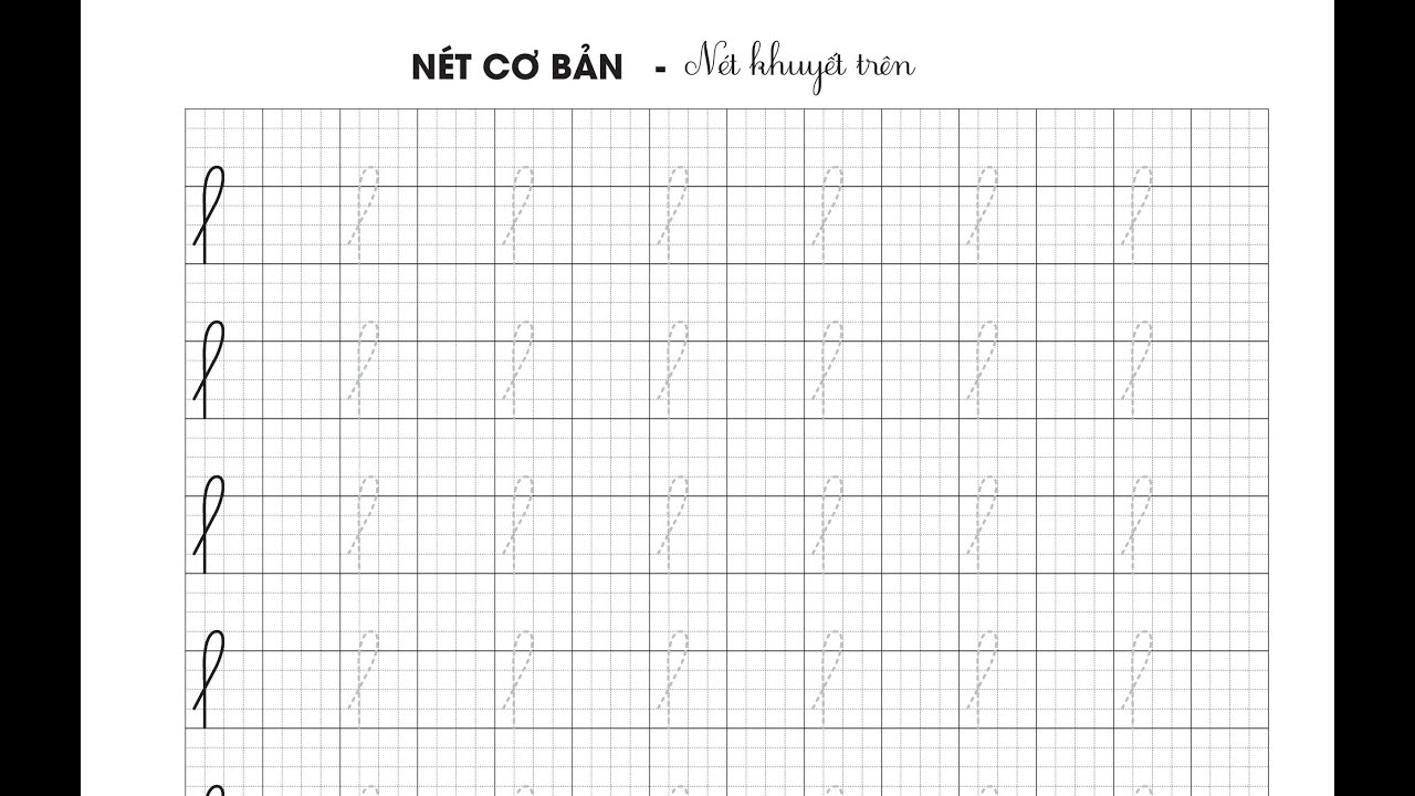 Giáo viên Tiểu học - HD dùng font chữ tạo các nét cơ bản có dòng kẻ ô ...