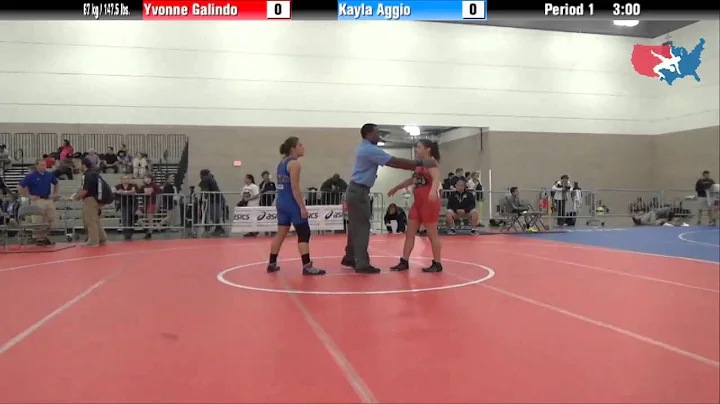 FILA Junior 67 kg / 147.5 lbs. - Yvonne Galindo vs. Kayla Aggio