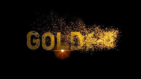How to Make Golden particals Reveal text Animation intro with KineMaster | Ung Play