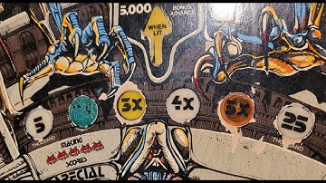 Part 6: Bally Space Invaders pinball project. A few paint touch ups.