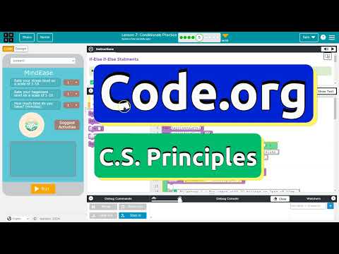 Code.org Lesson 7.5A Conditionals Practice | Answer Tutorial | Unit 4 CS Principles + CodeAI