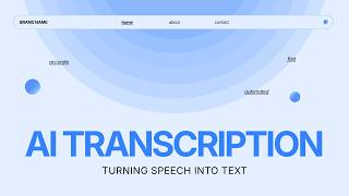 Blue and White Modern AI Transcription Presentation screenshot 4