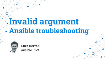 Ansible troubleshooting - invalid argument